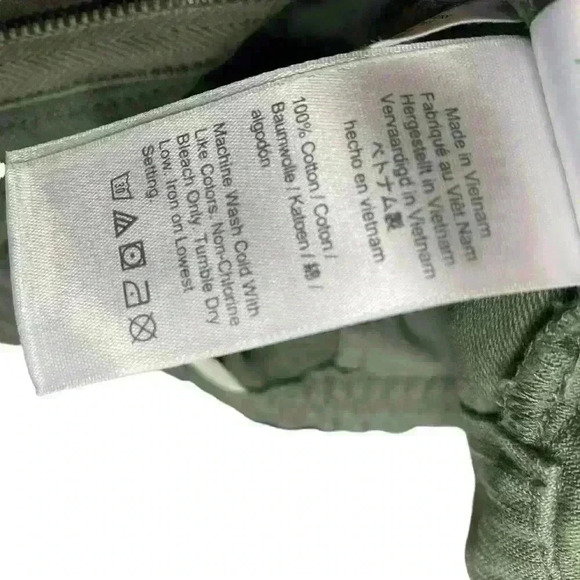 J. Crew cypress green Tie Waist relaxed casual comfy camp pants size Medium - Picture 7 of 16